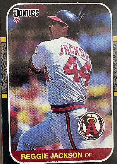 1987 Donruss #210 Reggie Jackson — front