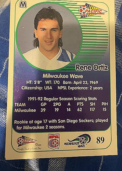 Rene Ortiz Milwaukee Wave — front