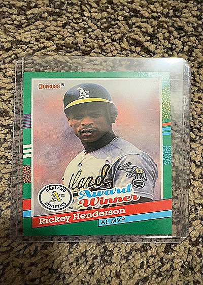 Rickey Henderson Award Winner AL MVP — front