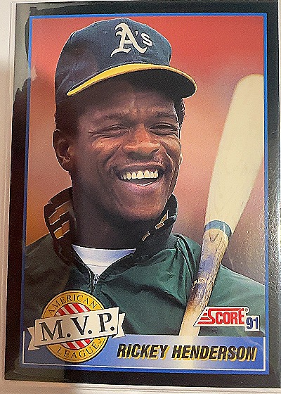 1991 Score #875 Rickey Henderson — front