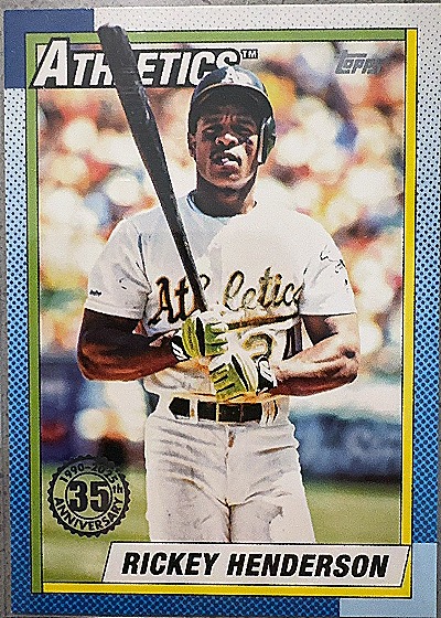 2025 Topps 1990 35th Anniversary Rickey Henderson — front