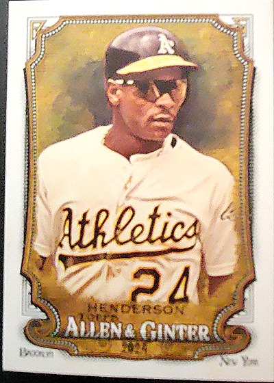 Rickey Henderson 2024 Topps Allen & Ginter #256 — front