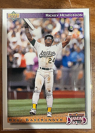 1992 Upper Deck #648 Rickey Henderson — front