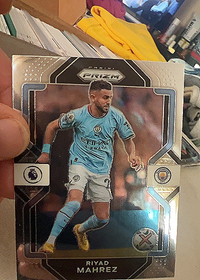 2022-23 Panini Prizm Premier League Riyad Mahrez — front