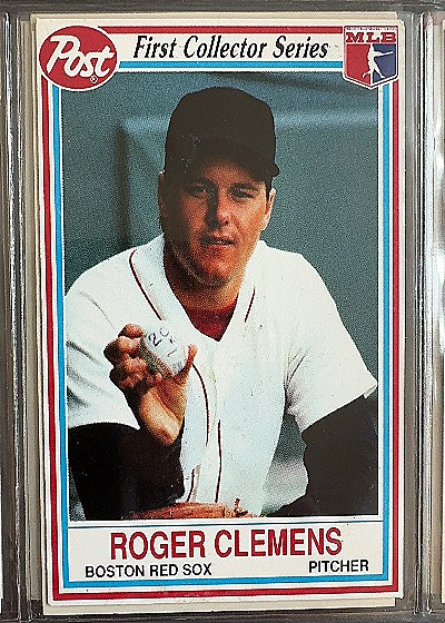 1990 Post First Collector Series Roger Clemens — front
