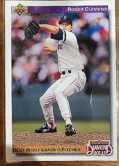 1992 Upper Deck #641 Roger Clemens — front