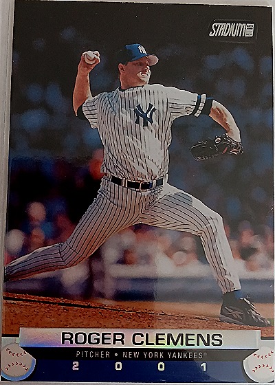 2001 Stadium Club Roger Clemens — front