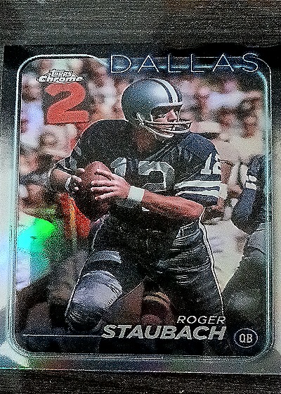 Roger Staubach 2024 Topps Chrome — front
