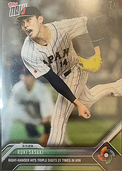 Roki Sasaki 3.11.23 Right-Hander Hits Triple Digits 21 Times in Win — front