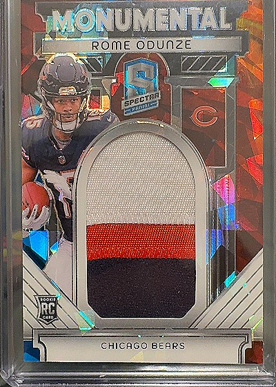 Rome Odunze Monumental Rookie Patch — front