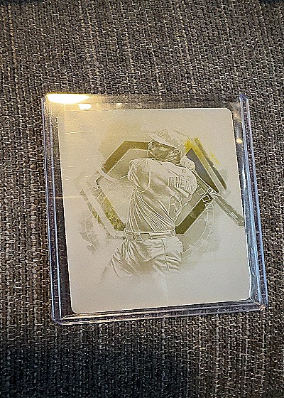 Ronald Acuna Jr Yellow Printing Plate — front