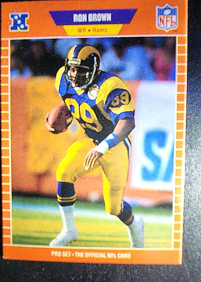 1989 Pro Set #196 Ron Brown — front