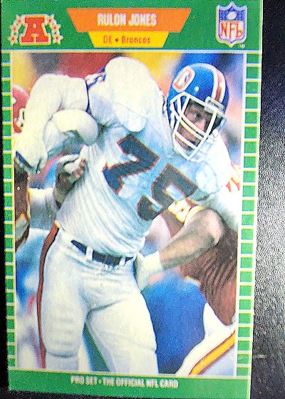 1989 Pro Set #106 Rulon Jones — front