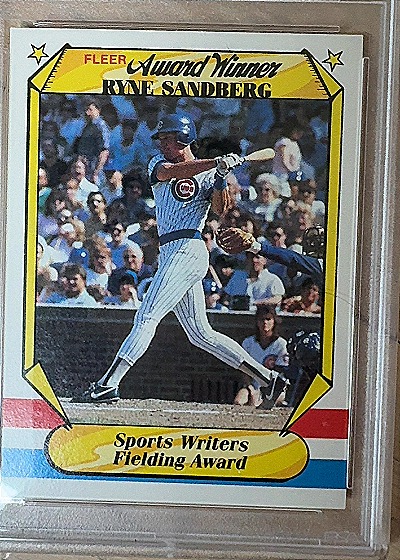 1987 Fleer Award Winner Ryne Sandberg — front
