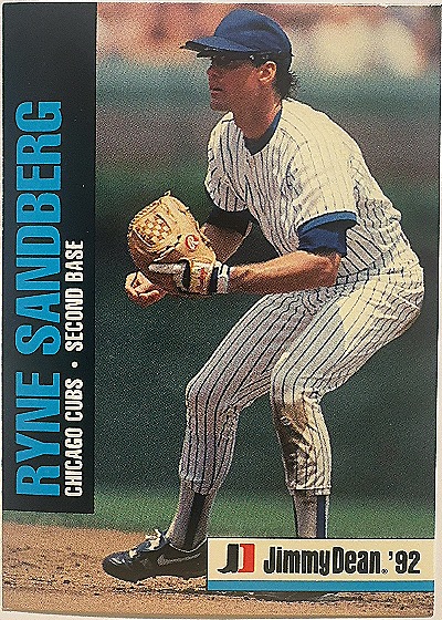 Ryne Sandberg 1992 Jimmy Dean — front