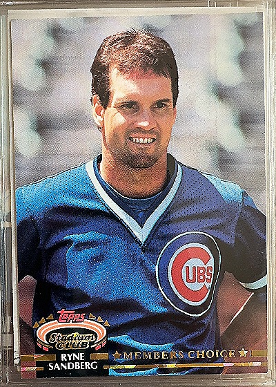 1992 Topps Stadium Club Members Choice #600 Ryne Sandberg — front