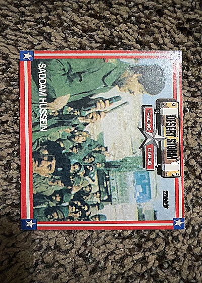 Desert Storm Trading Cards — front