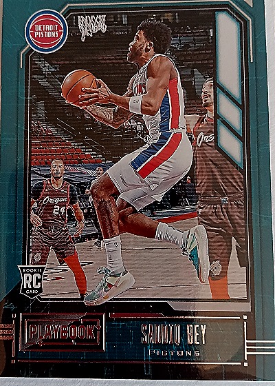 Saddiq Bey 2020-21 Panini Chronicles Playbook Rookie Card — front