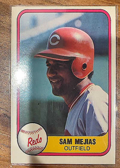 1981 Fleer #219 Sam Mejias — front