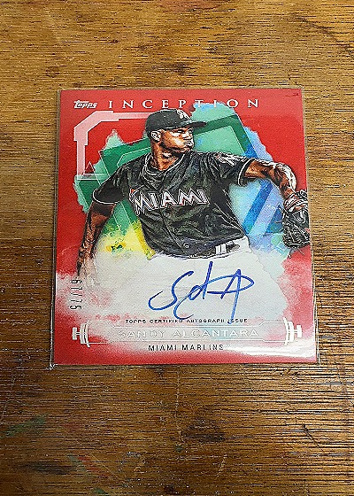 2019 Topps Inception Sandy Alcantara Autograph — front