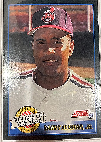 1991 Score #879 Sandy Alomar, Jr. — front