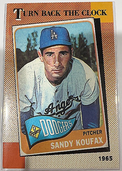 1990 Topps #665 Sandy Koufax — front