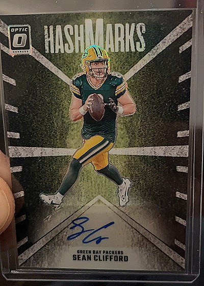2024 Donruss Optic Hash Marks Sean Clifford Auto — front