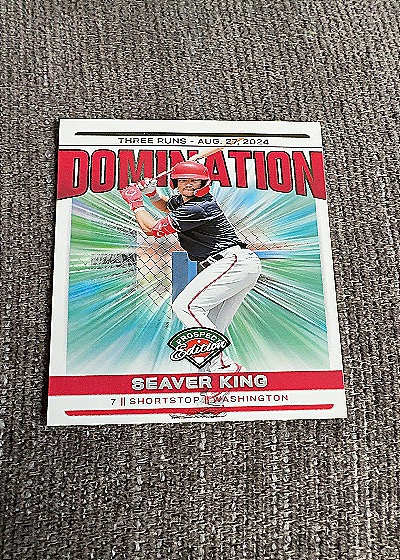 2024 Panini Prospect Edition Domination Seaver King — front