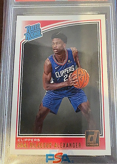 2018-19 Donruss Rated Rookie Shai Gilgeous-Alexander — front