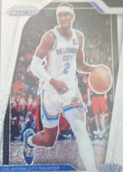 2024-25 Panini Prizm Prizms Silver #113 Shai Gilgeous-Alexander — front