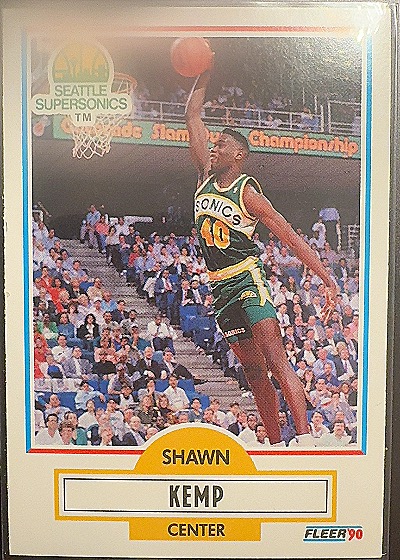 Shawn Kemp 1990-91 Fleer Rookie Card — front