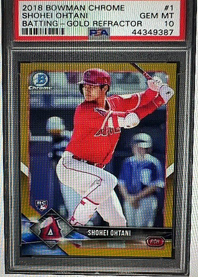 2018 Bowman Chrome Shohei Ohtani #1 — front