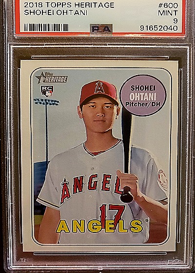 2018 Topps Heritage Shohei Ohtani #600 — front