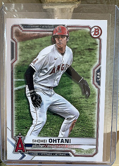 Shohei Ohtani 2021 Bowman #85 — front