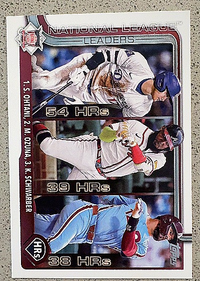 2025 Topps National League Leaders HR — front