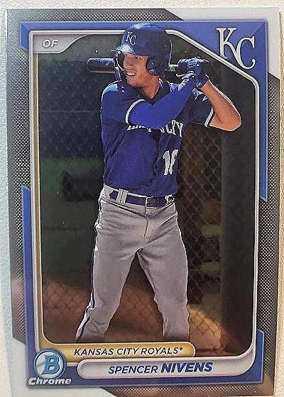 2024 Bowman Chrome #BCP-37 Spencer Nivens — front
