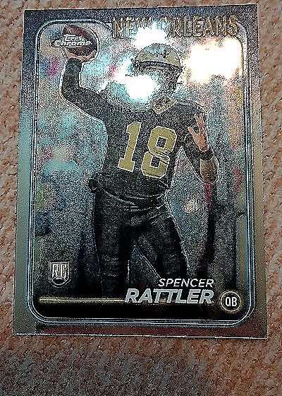 Spencer Rattler 2024 Topps Chrome Rookie Card — front