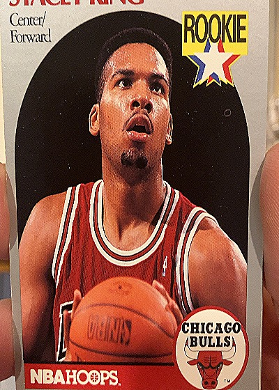 1990 NBA Hoops #66 Stacey King — front