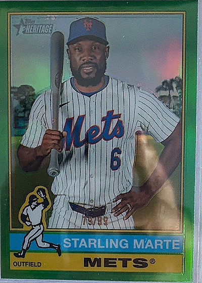 2023 Topps Heritage #417 Starling Marte — front