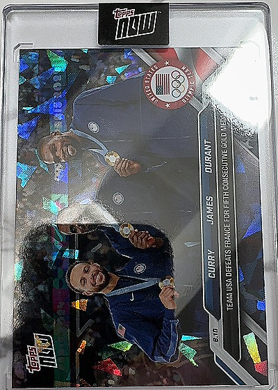 2024 Topps Now Olympics Curry/James/Durant — front