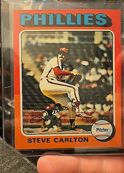 1975 Topps #185 Steve Carlton — front