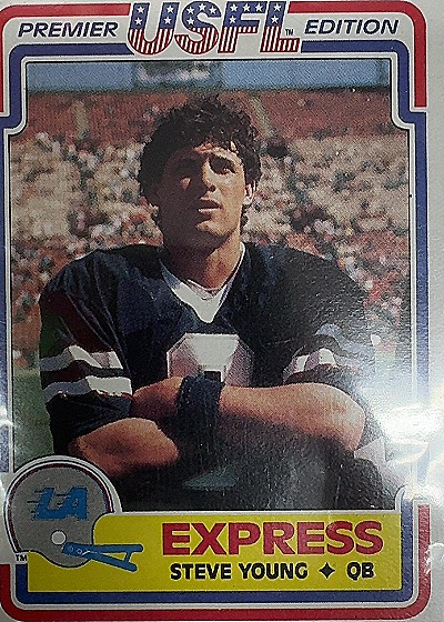 1984 Topps USFL Steve Young #52 — front