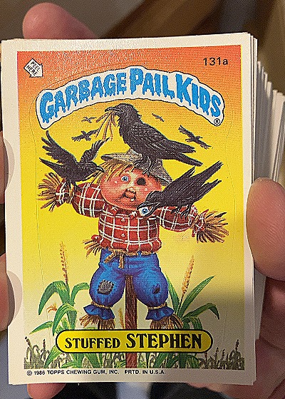 1986 Topps #131a Stuffed Stephen — front
