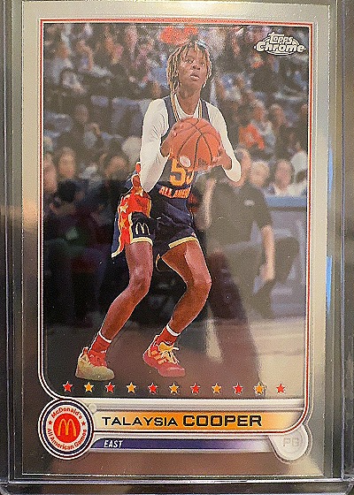 Talaysia Cooper 2022 Topps Chrome McDonald's All American — front