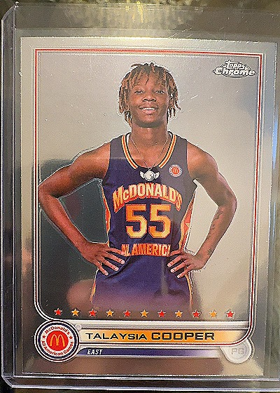 Talaysia Cooper 2022 Topps Chrome McDonald's All American — front