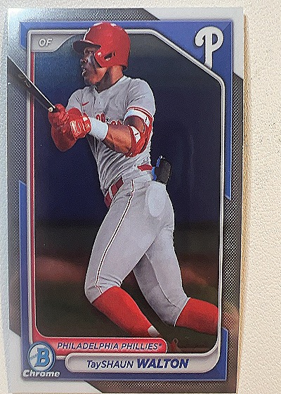 2024 Bowman Chrome #BCP-113 TayShaun Walton — front