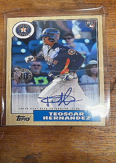 2017 Topps Teoscar Hernandez Rookie Autograph — front