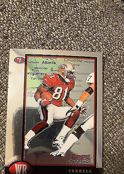 1998 Bowman Chrome Terrell Owens — front