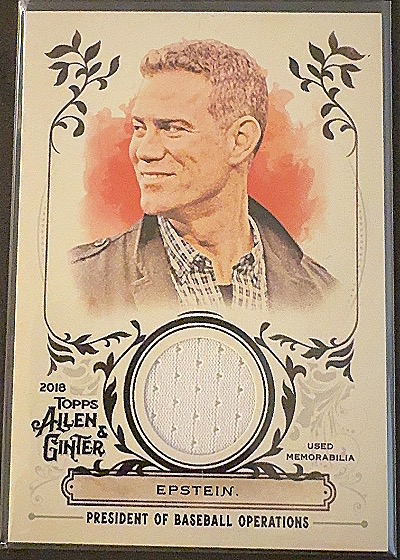 2018 Topps Allen & Ginter Theo Epstein Relic — front