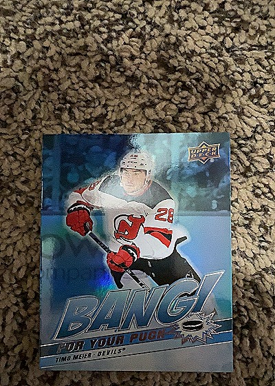 2024-25 Upper Deck Series 2 Bang For Your Puck Timo Meier — front